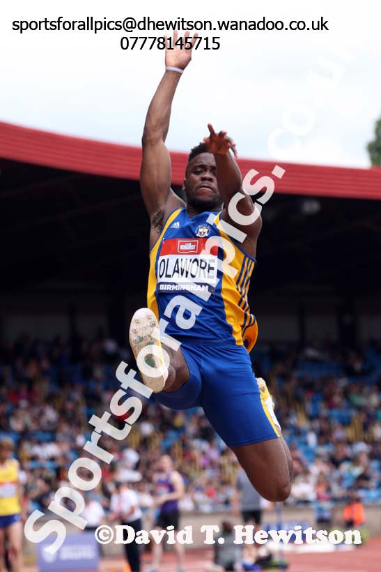 Mens long jump, British Championships, Birmingham. Photo: David T. Hewitson/Sports for All Pics